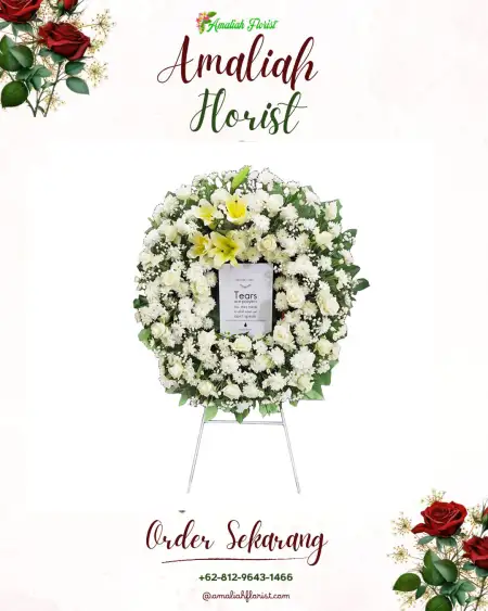 Krans Bunga Duka Gedongjetis